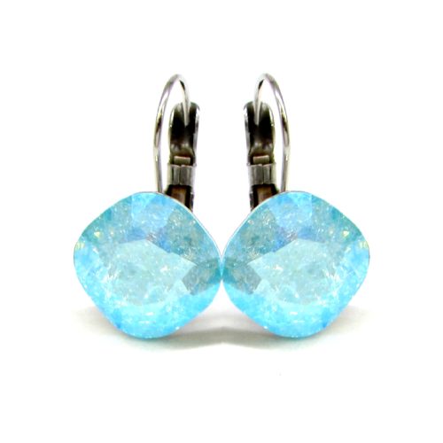 NAGY PÁRNA kapcsos fülbevaló (light turquoise nature)