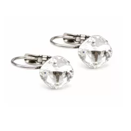 KIS PÁRNA kapcsos fülbevaló - 8 mm (crystal)