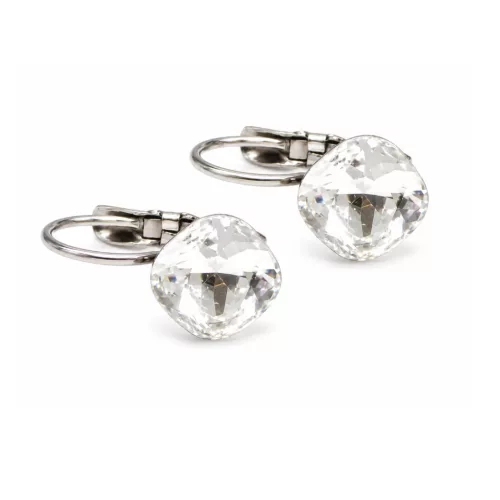 KIS PÁRNA kapcsos fülbevaló - 8 mm (crystal)