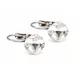 KIS PÁRNA kapcsos fülbevaló - 8 mm (crystal)