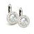 APHRODITE kapcsos fülbevaló (white patina-fehér 14-mm-es)