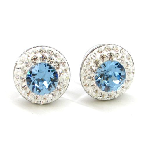 APHRODITÉ bedugós fülbevaló (aquamarine 14 mm-es)