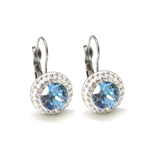APHRODITE kapcsos fülbevaló (aquamarine 12 mm-es)