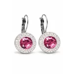 APHRODITE kapcsos fülbevaló (fehér-rózsaszín 12-mm-es)
