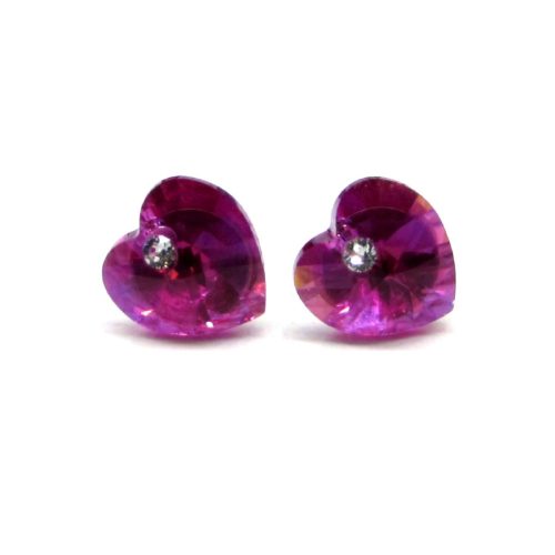 SZERELEM fülbevaló (fuchsia AB)