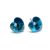 SZERELEM fülbevaló (blue zircon)