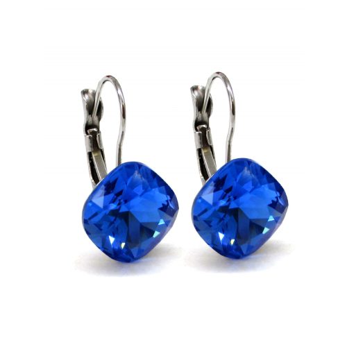NAGY PÁRNA kapcsos fülbevaló (sapphire)