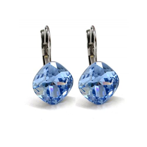 NAGY PÁRNA kapcsos fülbevaló (light sapphire)