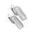 Óriás tégla fülbevaló (white opal)