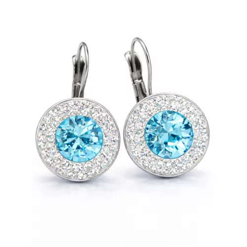 APHRODITÉ kapcsos fülbevaló (light turquoise 14-mm-es)