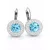 APHRODITÉ kapcsos fülbevaló (light turquoise 14-mm-es)