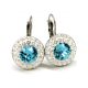 APHRODITÉ kapcsos fülbevaló (light turquoise 14-mm-es)