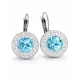 APHRODITÉ kapcsos fülbevaló (light turquoise 14-mm-es)