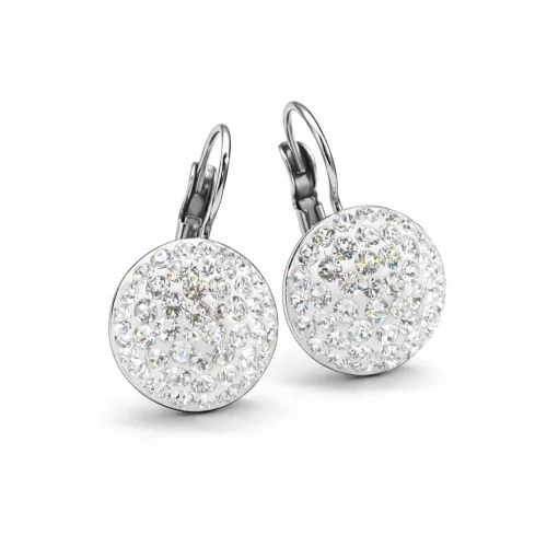 HÉRA kapcsos fülbevaló (fehér 14 mm-es)