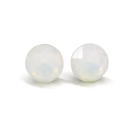 HELÉNA bedugós fülbevaló (12 mm-es white opal)