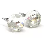 HELÉNA kapcsos fülbevaló (18 mm-es fehér)