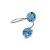 DUPLA XENA gyűrű (aquamarine)