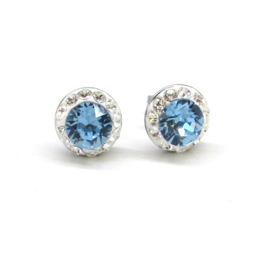 APHRODITÉ bedugós fülbevaló (aquamarine 8 mm-es)