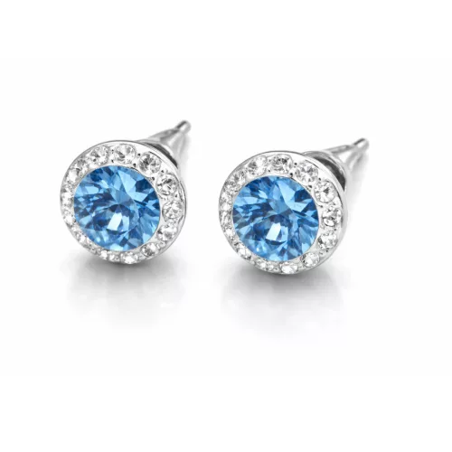 APHRODITÉ bedugós fülbevaló (aquamarine 8 mm-es)