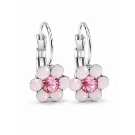 Kis virág fülbevaló (rose water opal)