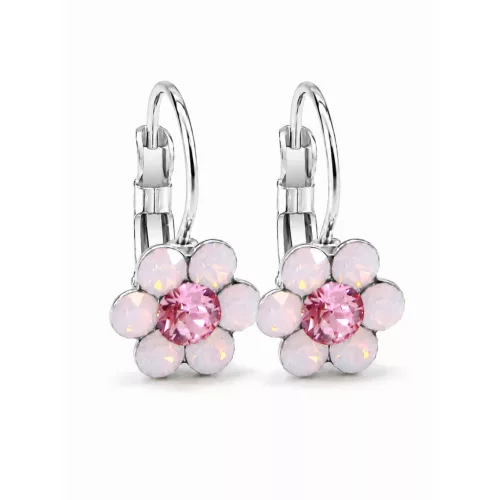 Kis virág fülbevaló (rose water opal)