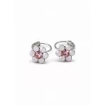 Kis virág fülbevaló (rose water opal)