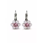Kis virág fülbevaló (rose water opal)