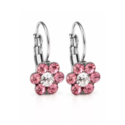 Kis virág fülbevaló (light rose)
