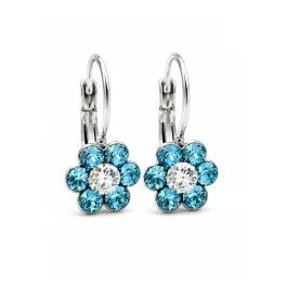 Kis virág fülbevaló (light turquoise)