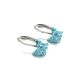 APRÓKÖVES PILLANGÓ fülbevaló - light turquoise (2 éves kortól)