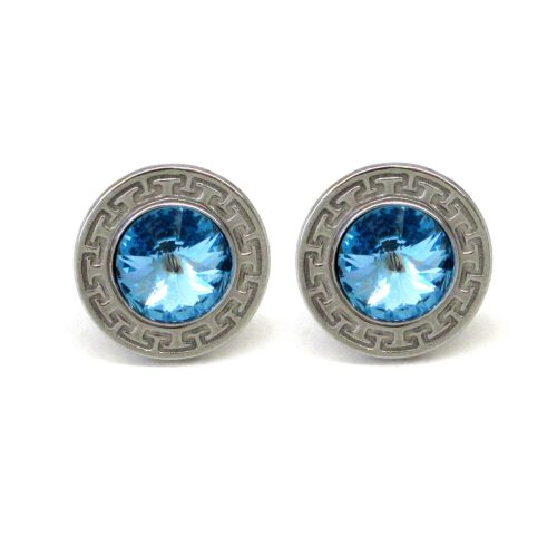 GÖRÖG fülbevaló (aquamarine)