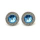 GÖRÖG fülbevaló (aquamarine)