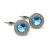 GÖRÖG kapcsos fülbevaló (aquamarine)
