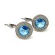 GÖRÖG kapcsos fülbevaló (aquamarine)