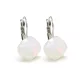 NAGY PÁRNA kapcsos fülbevaló (white opal)