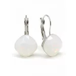 NAGY PÁRNA kapcsos fülbevaló (white opal)