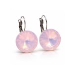 DIANA 14 mm-es fülbevaló (rose water opal)