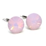 DIANA 18 mm-es fülbevaló (rose water opal)