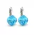 NAGY PÁRNA kapcsos fülbevaló (aquamarine)