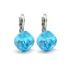 NAGY PÁRNA kapcsos fülbevaló (aquamarine)