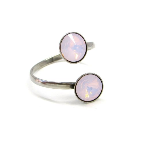 DUPLA VENUS gyűrű (rose water opal)