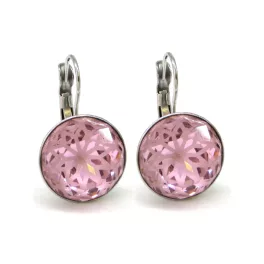 MANDALA kapcsos fülbevaló 14mm-es (light rose)
