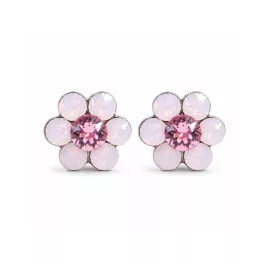 Kis virág fülbevaló (rose water opal)