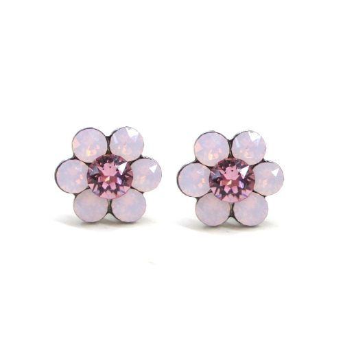 Kis virág fülbevaló (rose water opal)