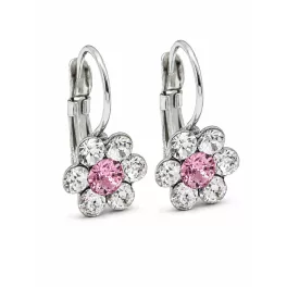 Kis virág fülbevaló (crystal-light rose)
