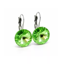 DIANA 14 mm-es fülbevaló (peridot)