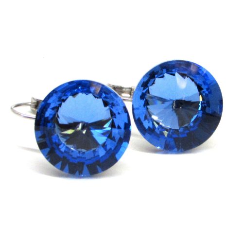 DIANA 18 mm-es fülbevaló (light sapphire)