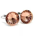 DIANA 18 mm-es fülbevaló (padparadscha)