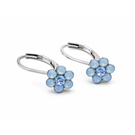   Pici virág fülbevaló - a. b. opal/light sapphire (2 éves kortól) 
