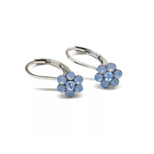 Pici virág fülbevaló - a. b. opal/light sapphire (2 éves kortól) 